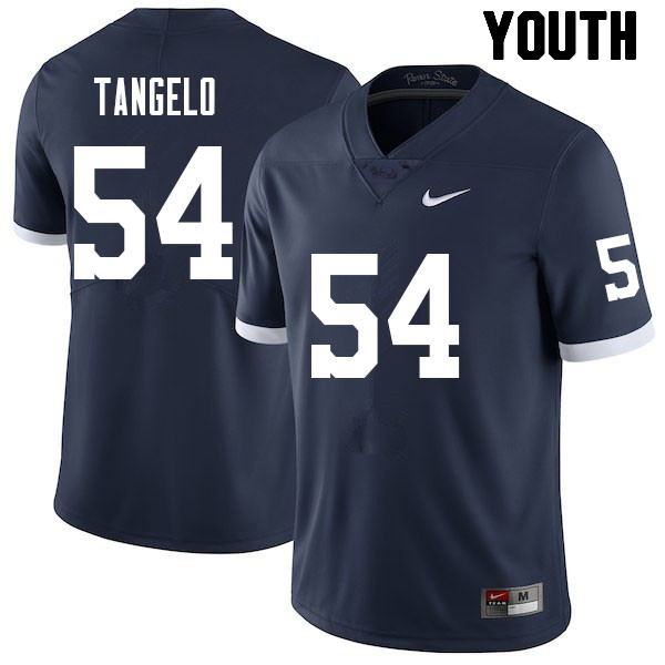 Youth #54 Derrick Tangelo Penn State Nittany Lions College Football Jerseys Sale-Retro
